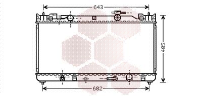 VAN WEZEL Jäähdytin,moottorin jäähdytys 53002282